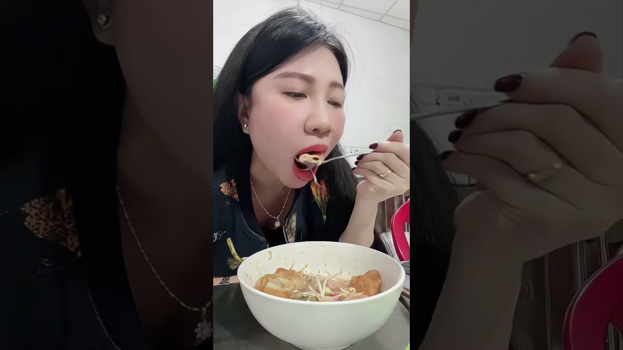 Up giờ này ko biết có ai coi hôn hii, Ăn tô này mũi thông thoáng liền kkk, #mukbang ngày 13 tháng 2
