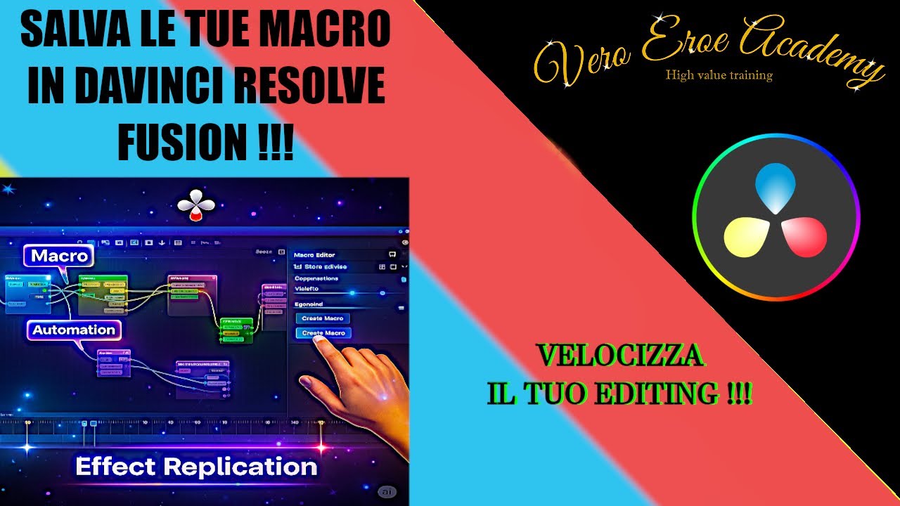 Come creare macro in DaVinci Resolve Fusion in pochi minuti!
