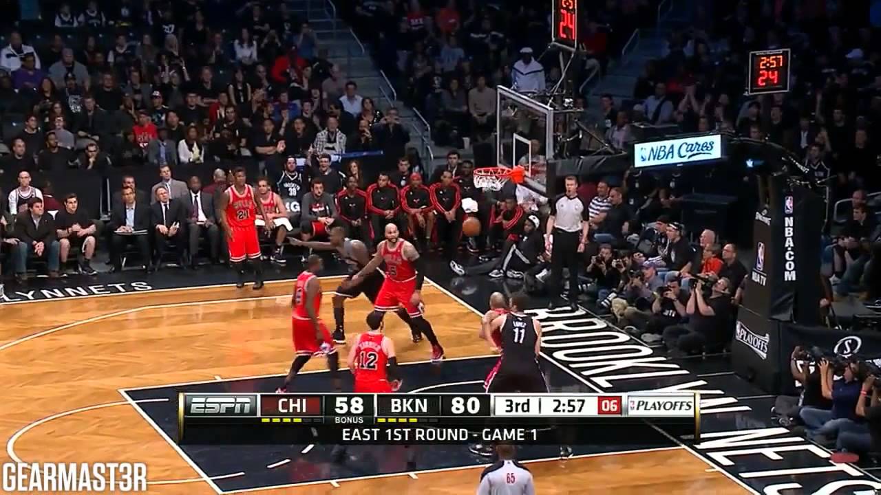 Joe Johnson and Andray Blatche vs Bulls Full Highlights (2013 EC1R GM1) (2013.04.20)