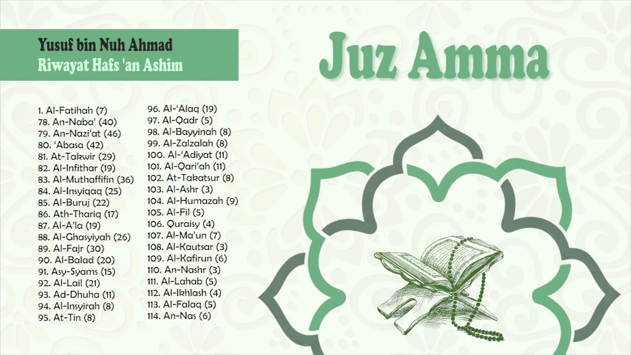 Juz Amma Full by Yusuf bin nuh ahmad - Riwayat Hafs 'an Ashim