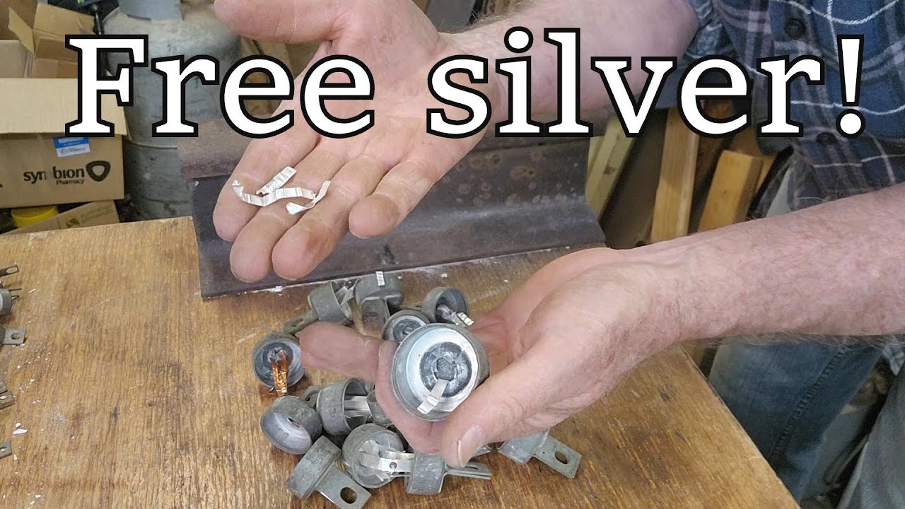 Storage Shed Clean-out Part 38. How to Find Valuable Scrap Silver in old HRC Fuses + Copper & Brass!