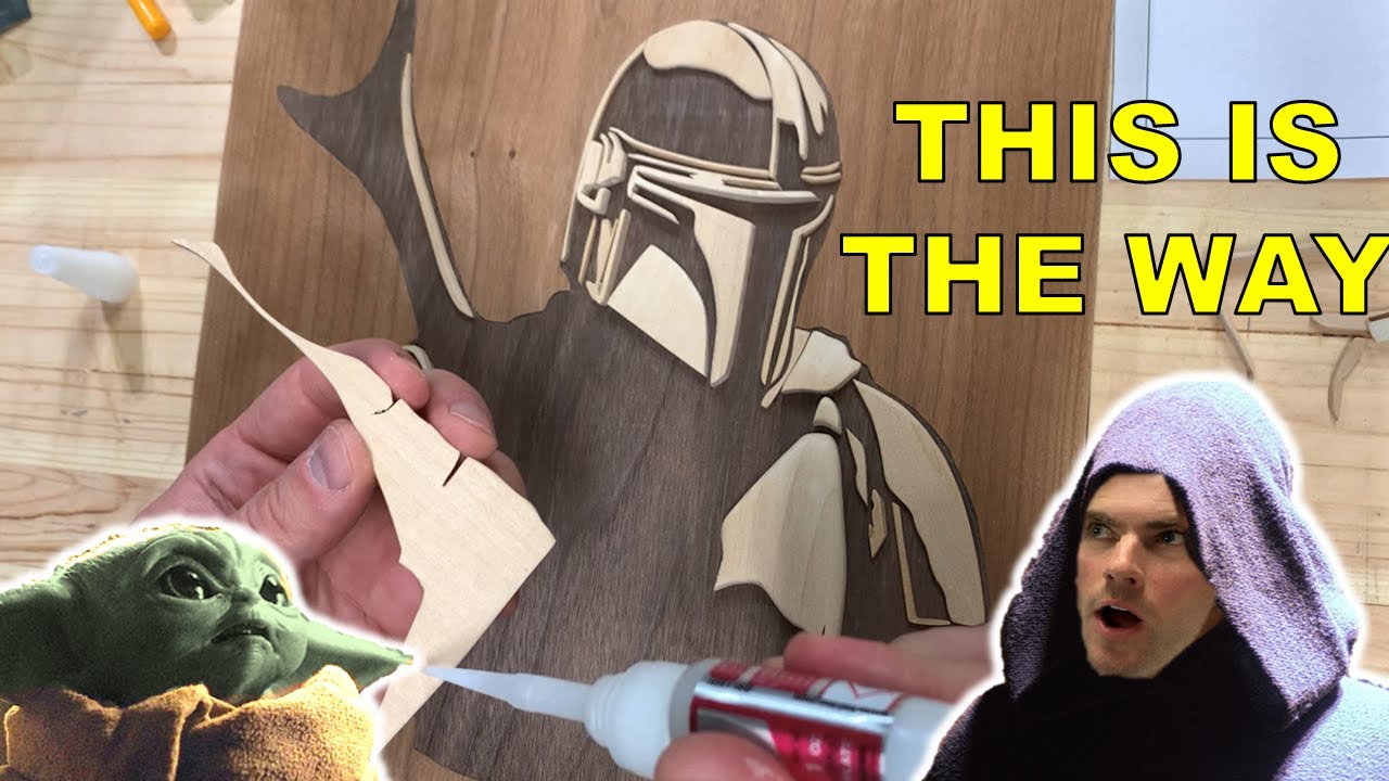 AMAZING Scroll Saw Project // STAR WARS Mandalorian Art