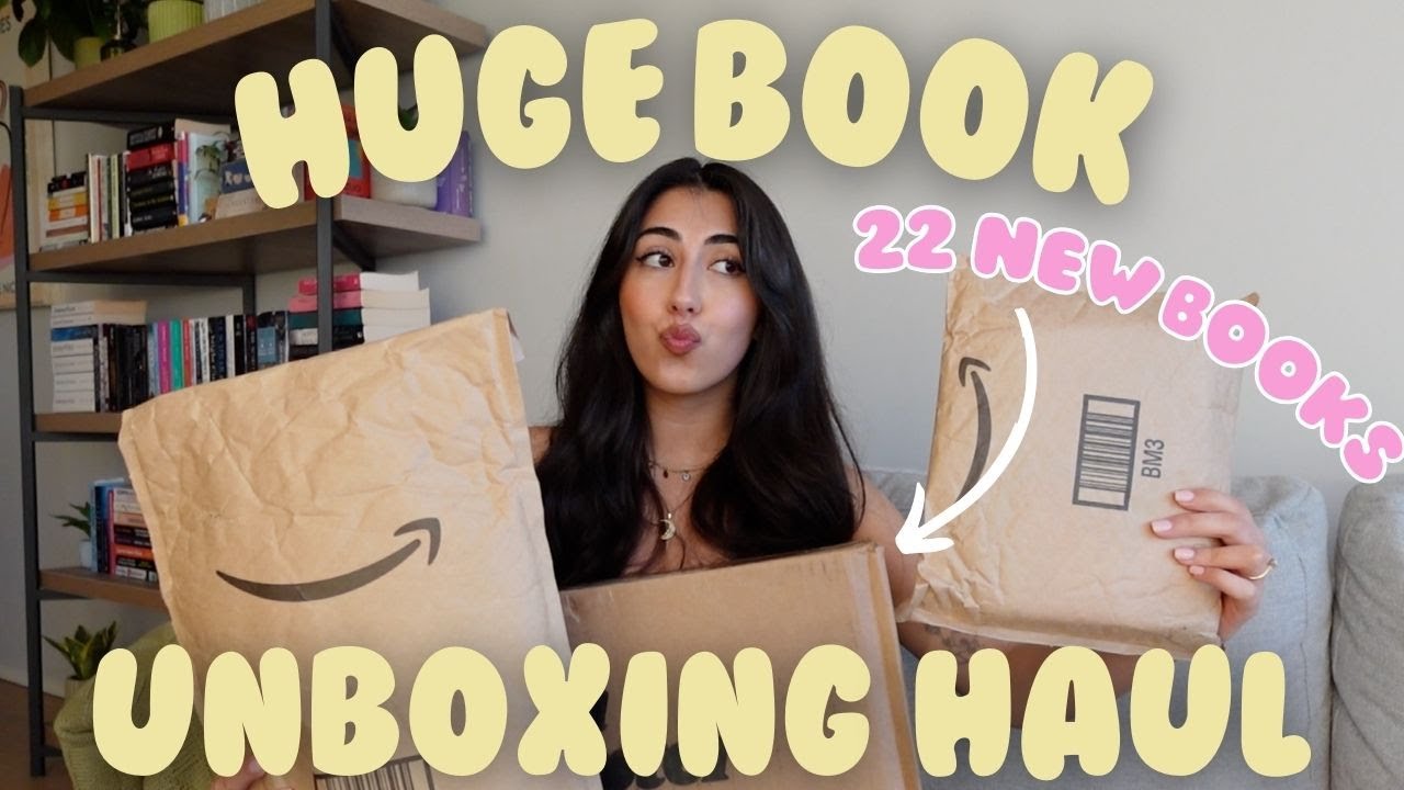 HUGE book unboxing haul! 📚📦 20+ new books 📖