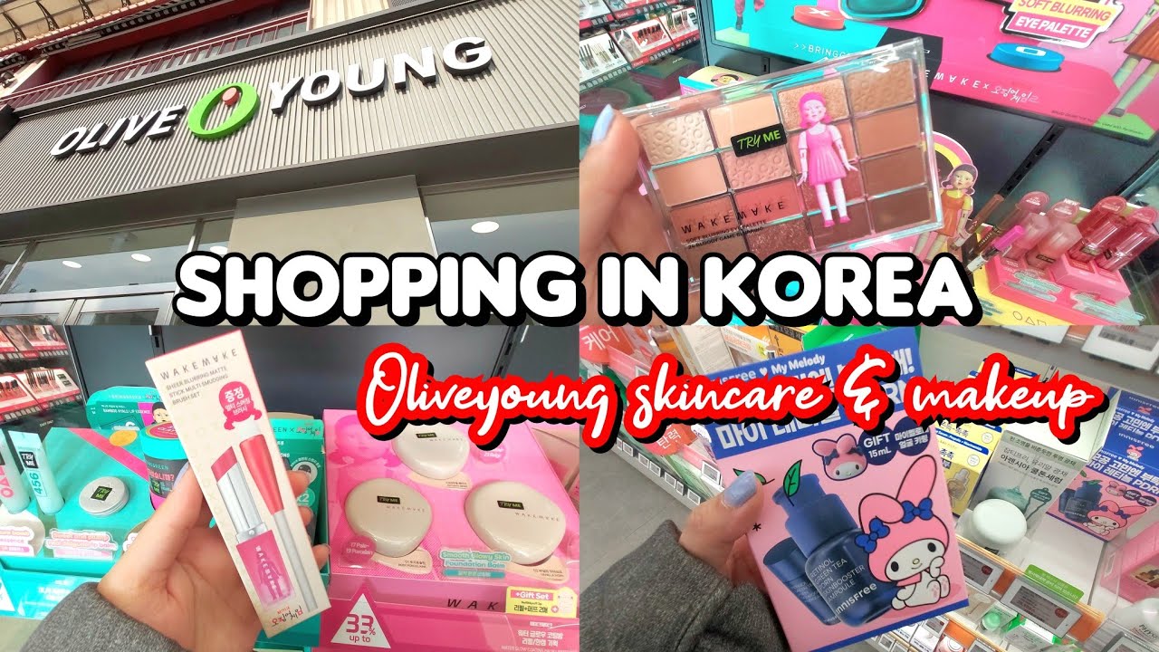shopping in korea 🇰🇷 vlog, OLIVE YOUNG NEW SKINCARE AND MAKEUP 🛍 New makeup palettes & tints