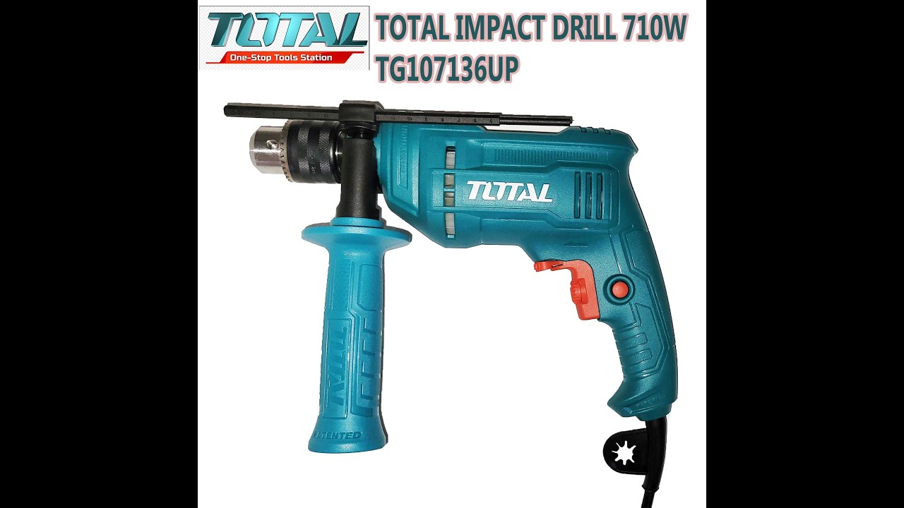 UNBOXING THE TOTAL IMPACT DRILL 710W TG107136UP WITH HAMMERING FUNCTION, VRIABLE SPEED
