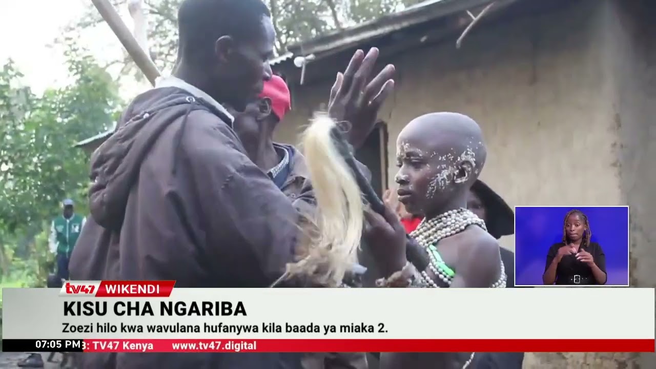 Jamii ya Bukusu inaendesha sherehe za tohara kwa Wavulana