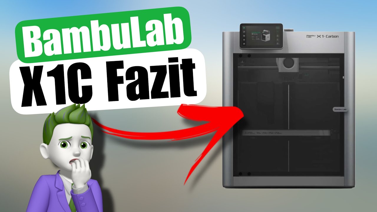 Das ist mein 3D Drucker Bambu Lab X1Carbon Fazit