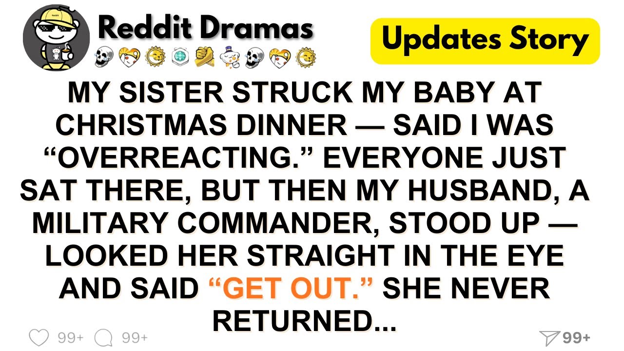 MY SISTER STRUCK MY BABY AT CHRISTMAS DINNER — SAID I WAS “OVERREACTING.” EVERYONE JUST SAT THERE ..