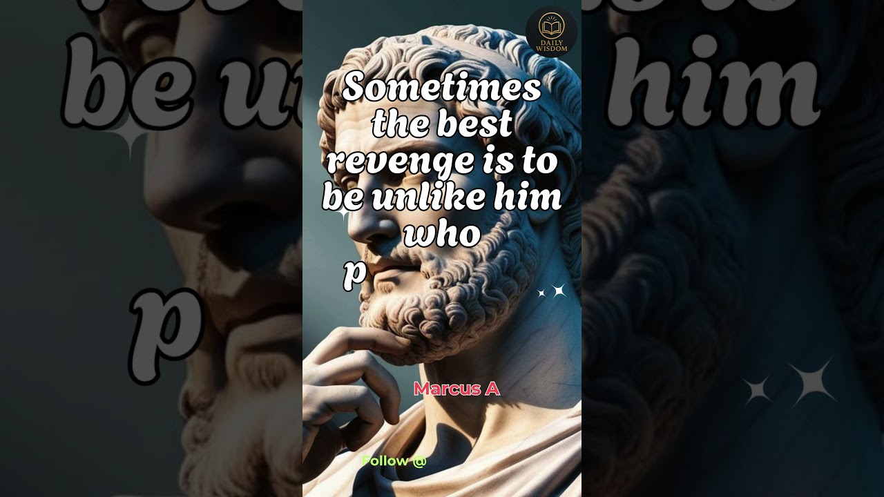 The Best Revenge Is Not Becoming Like Them| Daily Wisdom