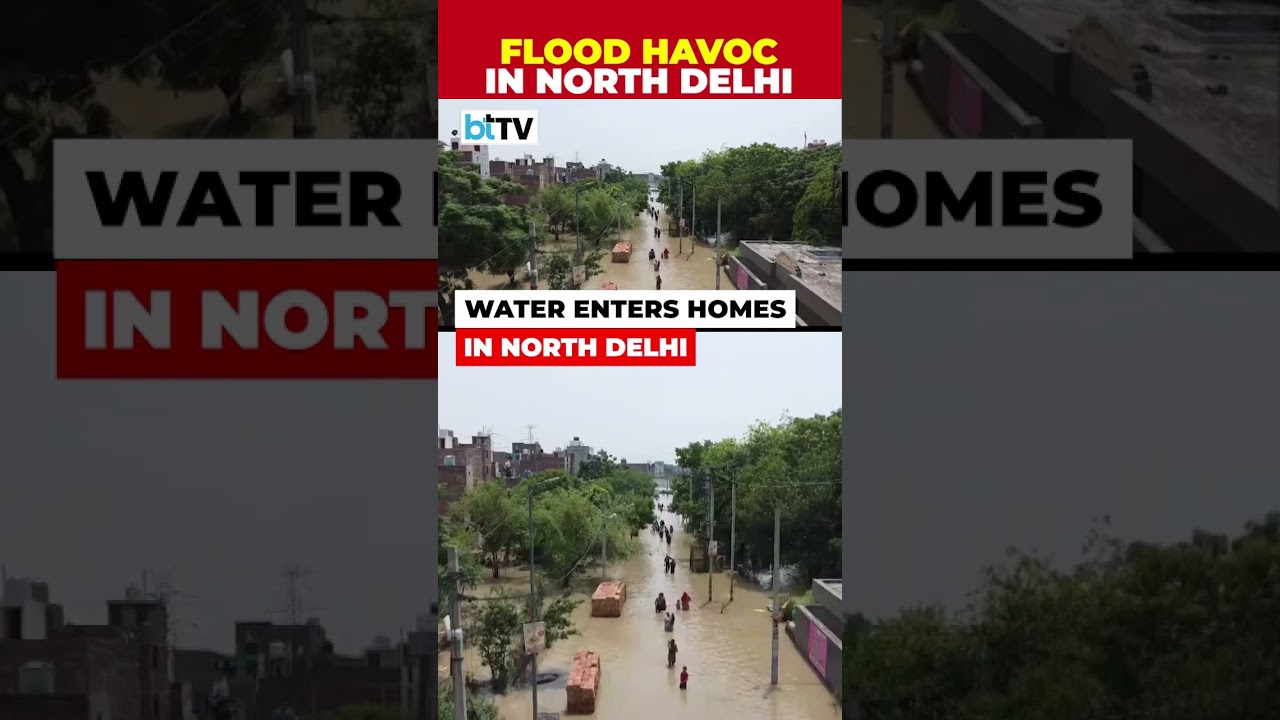 Branch Of Munak Canal Breached, Floods Residential Areas Of Bawana In North Delhi