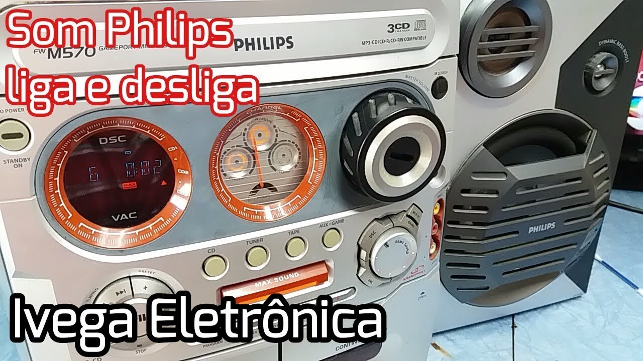 Philips FW-M570 , liga e desliga, como resolver