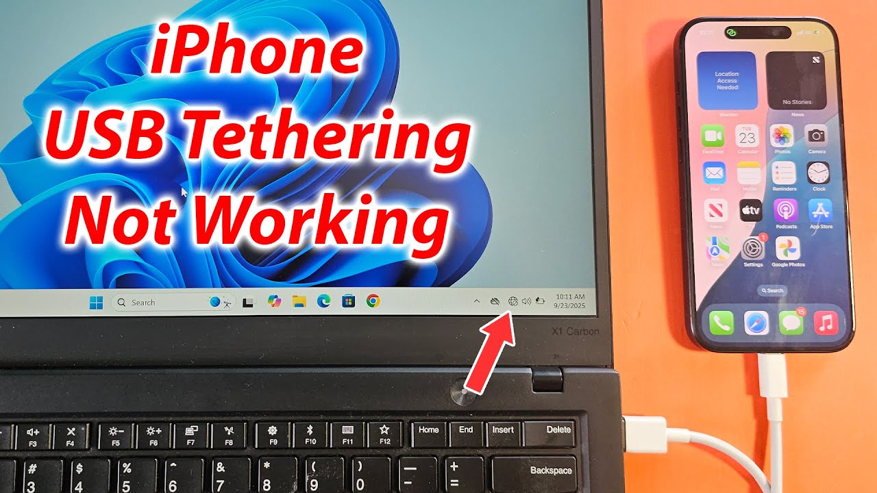 iPhone usb hotspot not working