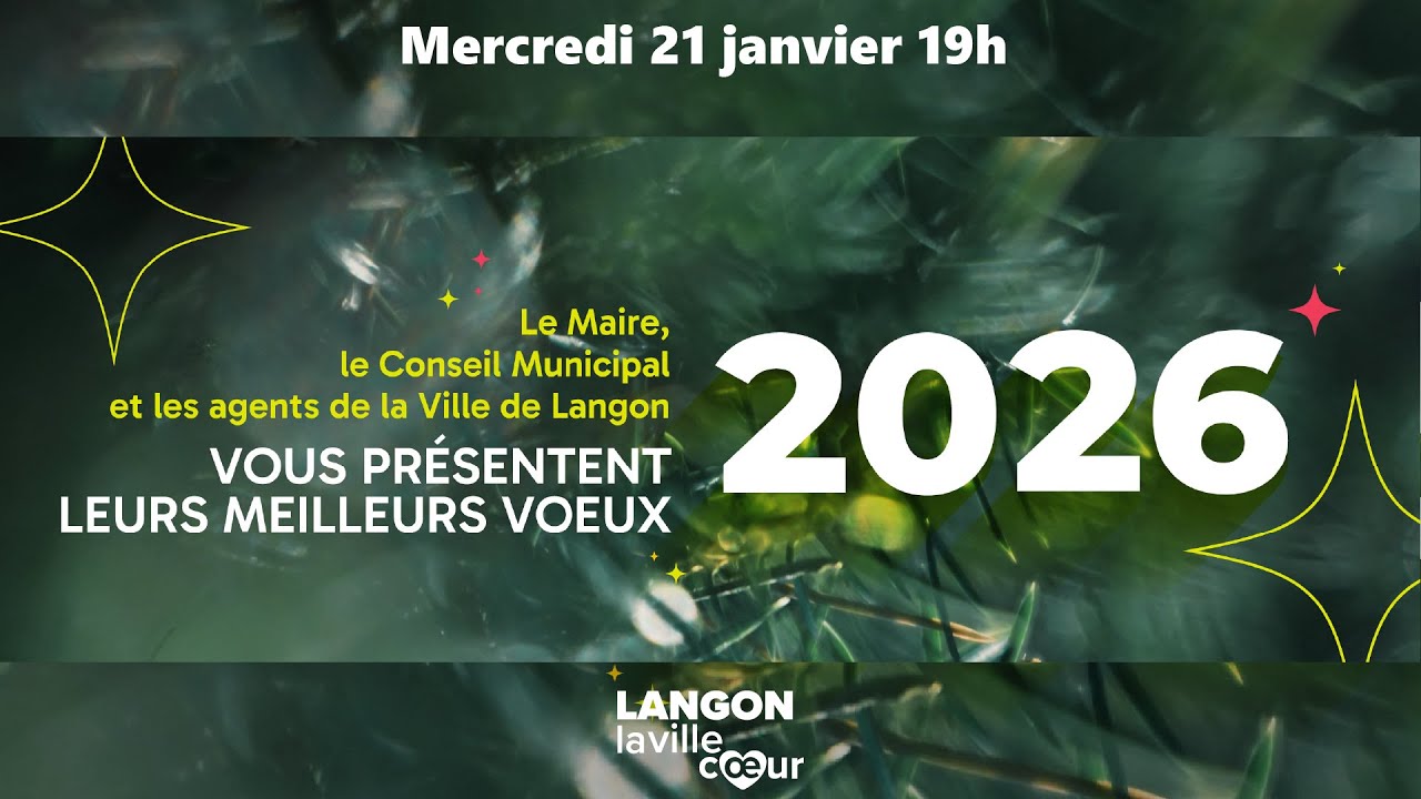 Cérémonie des vœux de la Ville de Langon 2026