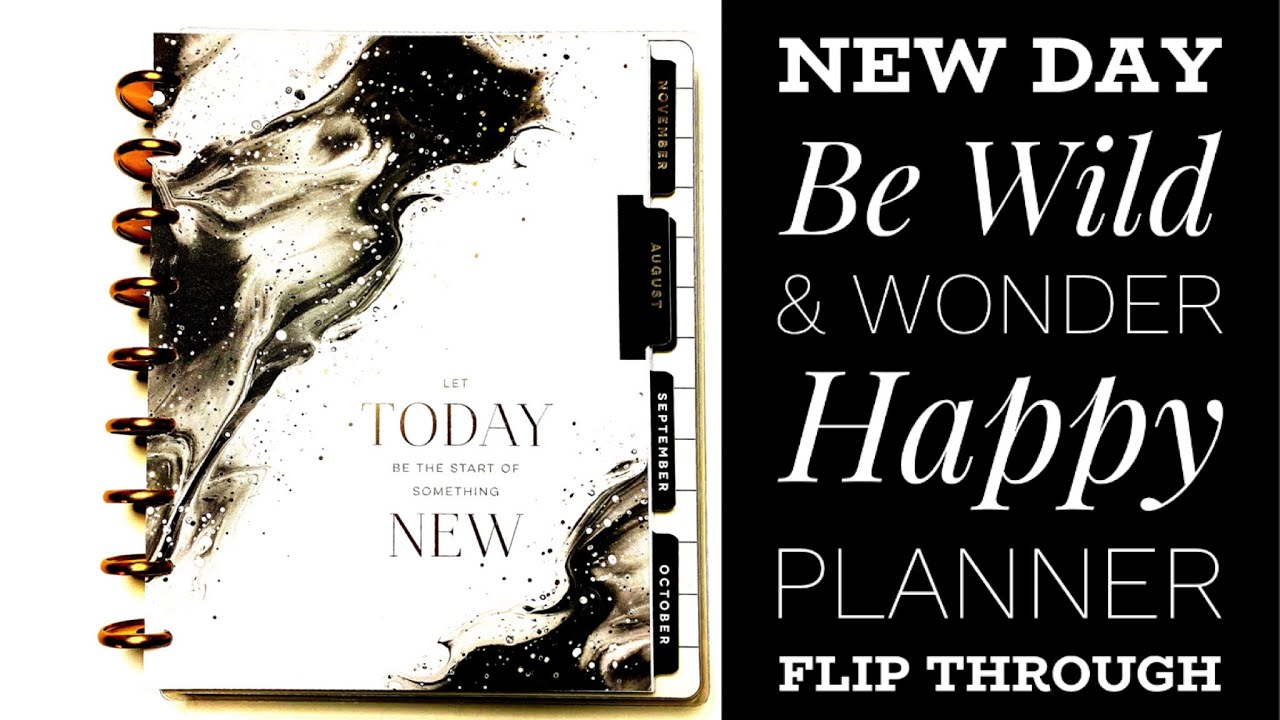 New Day  | Be Wild and Wander | Happy Planner |  Flip Through