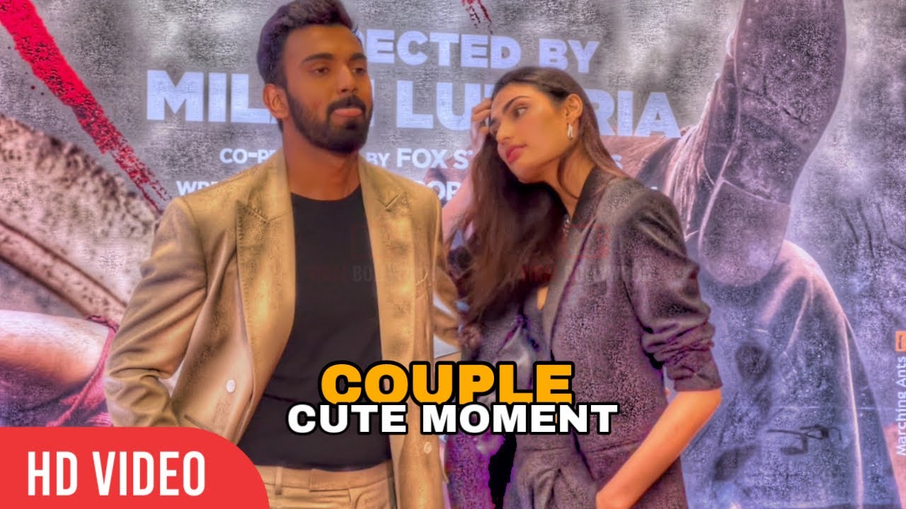 KL Rahul and Athiya Shetty Cutest Couple together at Tadap Premiere