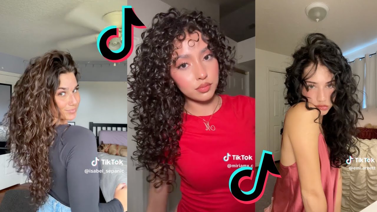 TYPE 3 CURLY HAIR ROUTINE TIKTOK COMPILATION