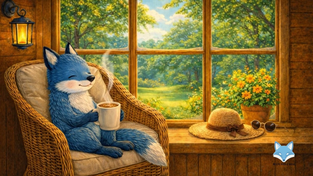 Summer Lofi Music for Focus & Chill Relaxing Concentration | Blue Fox Chill