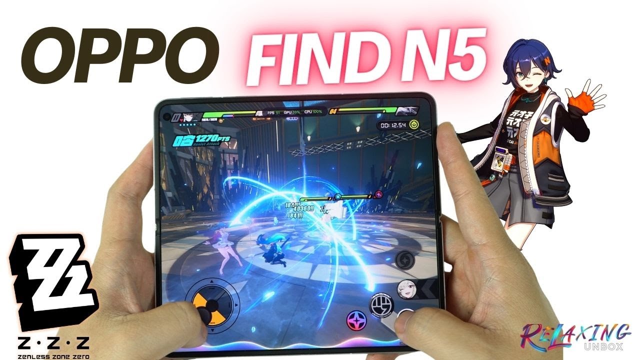 Oppo Find N5 Zenless Zone Zero Gaming review | FPS & Battery Drain test
