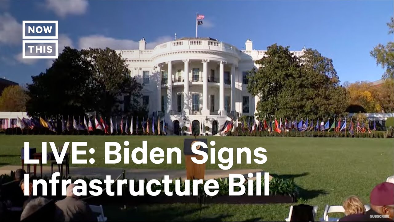 President Joe Biden Signs Infrastructure Bill Into Law I LIVE