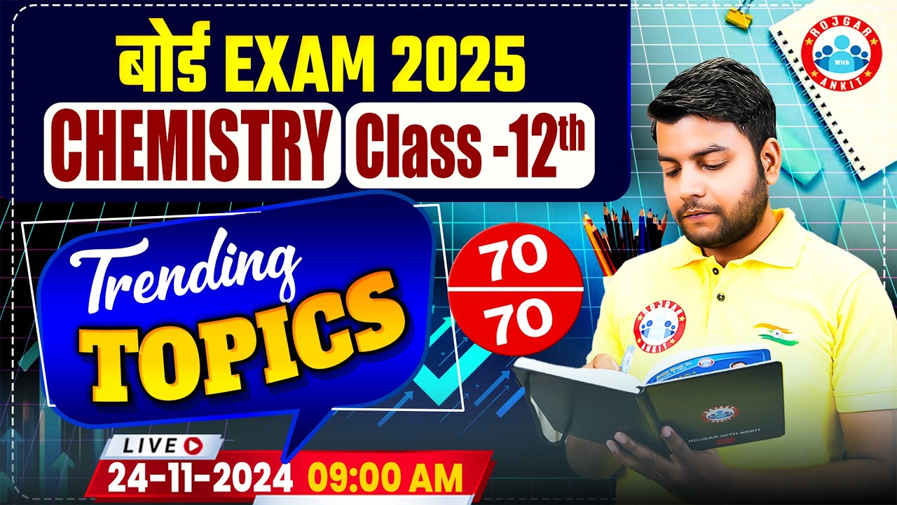 Class 12 Chemistry Important Topics for Board Exam 2025 | 12th Chemistry 70/70 Strategy | By RWA