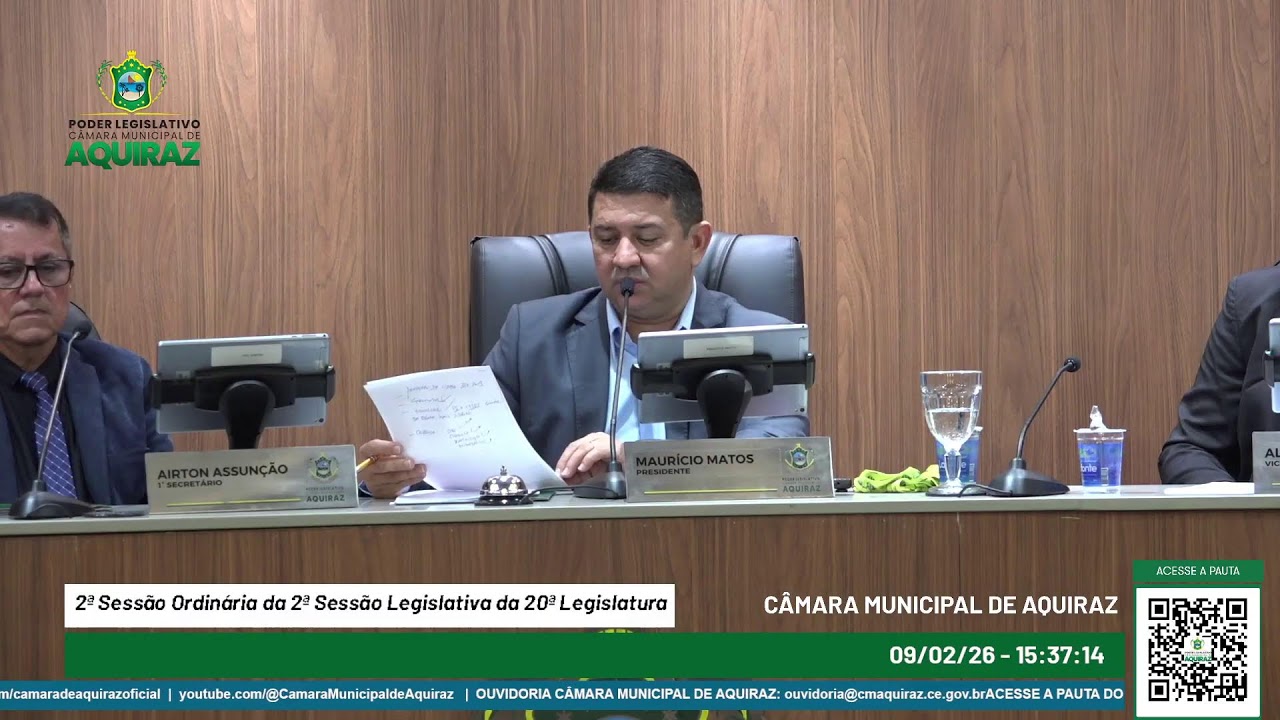 2ª Sessão Ordinária da 2ª Sessão Legislativa da 20ª Legislatura
