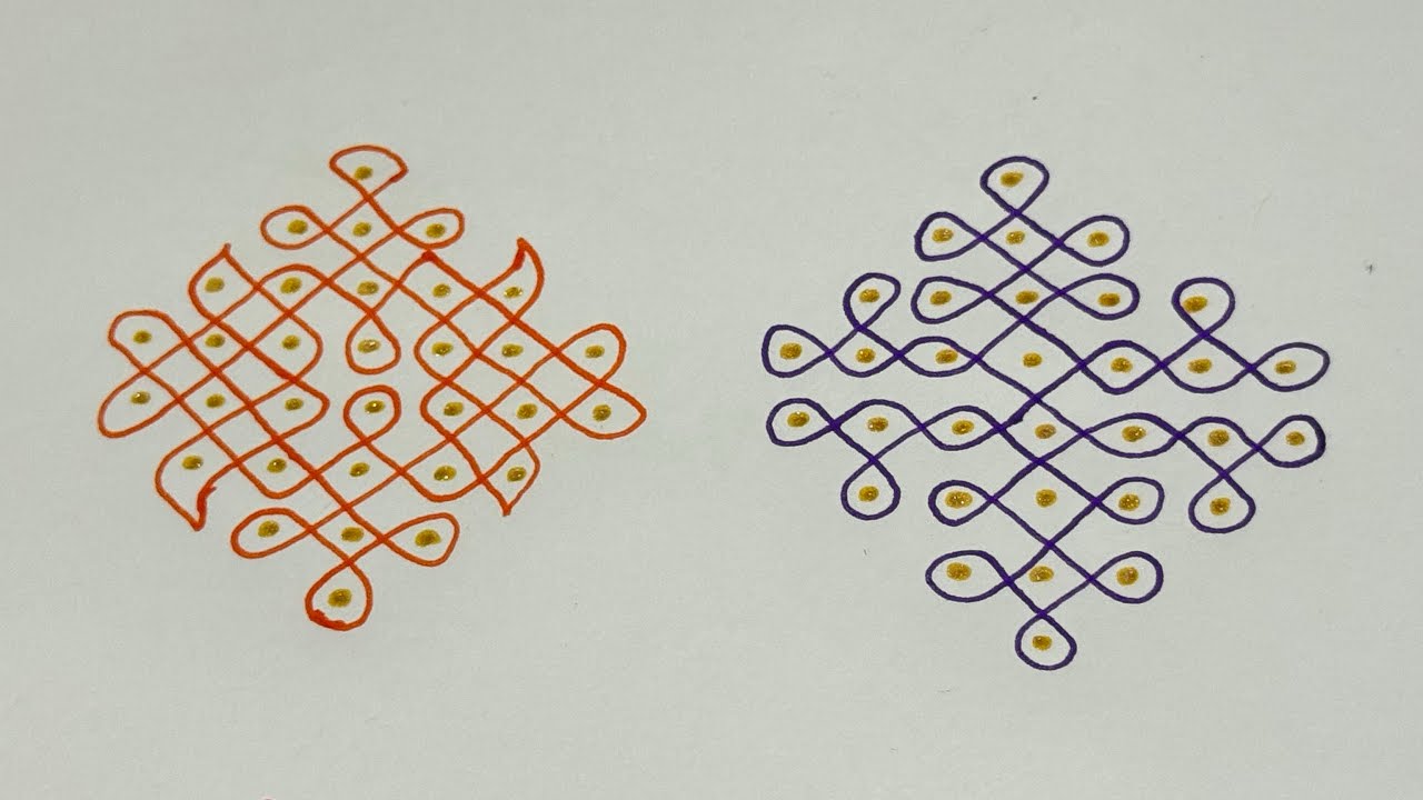 🔆 very easy kolam 🔆 7 Dots kolam 🔆 perfect kolam 🔆