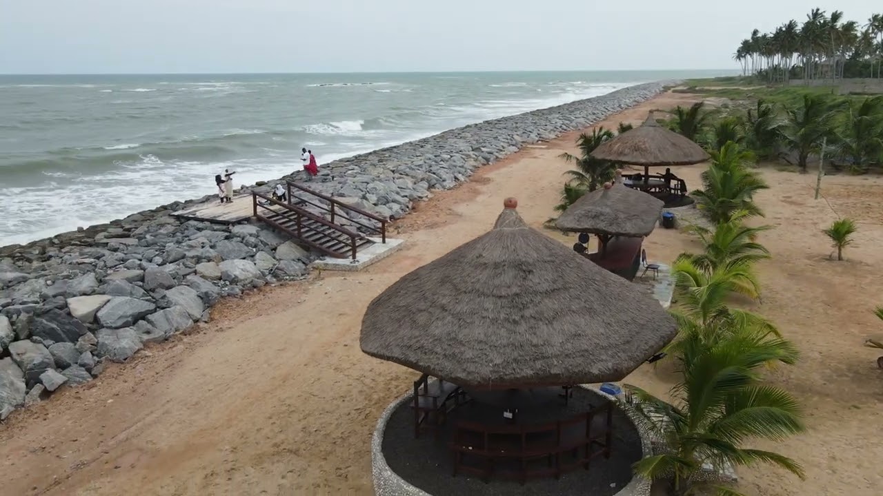 4K DJI Mavic Air 2 footage | POI | Lemon Beach Resort, Elmina, Ghana