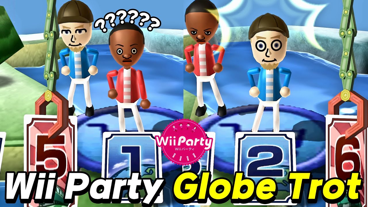Globe Trot gameplay Wakinson vs Theo vs Sandra vs Susana | Wii Party - AlexgamingTV