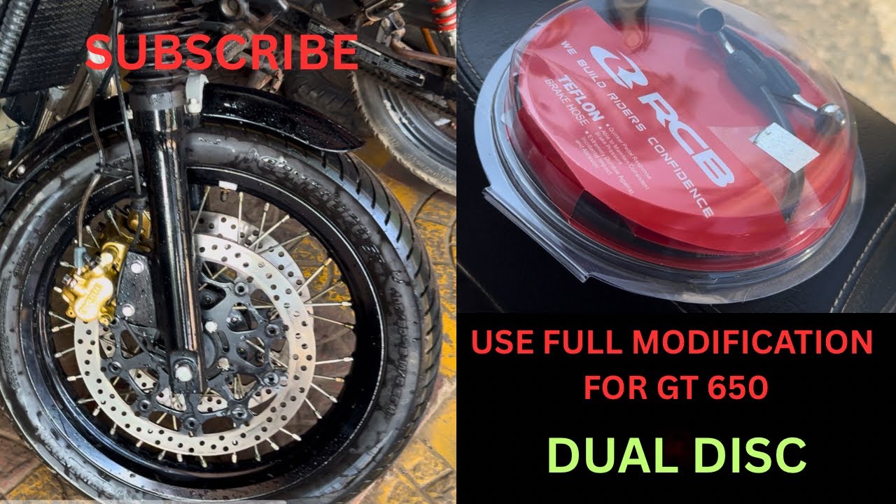 Use full modification for gt 650 | Dual disc brake⚡️🔥