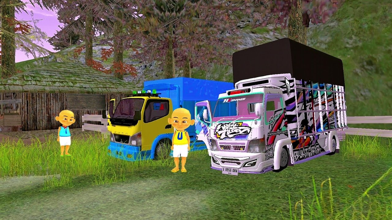 Upin Gaspol Naik Truk Oleng Jemput Ipin Tersesat Di Rumah Hutan Angker 😰😖 ELTIVISION