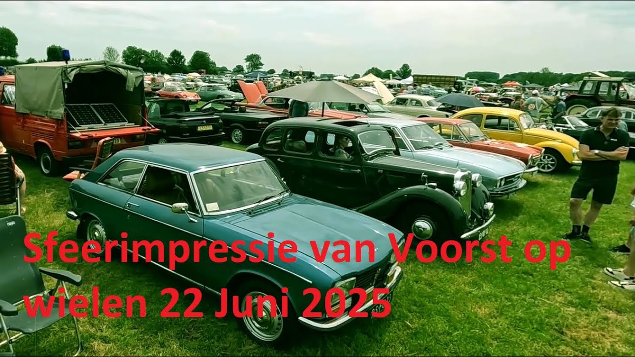 Sfeerimpressie van Voorst op wielen 22 Juni 2025 oldtimers klassiekers Bezoeken met Morpheus.