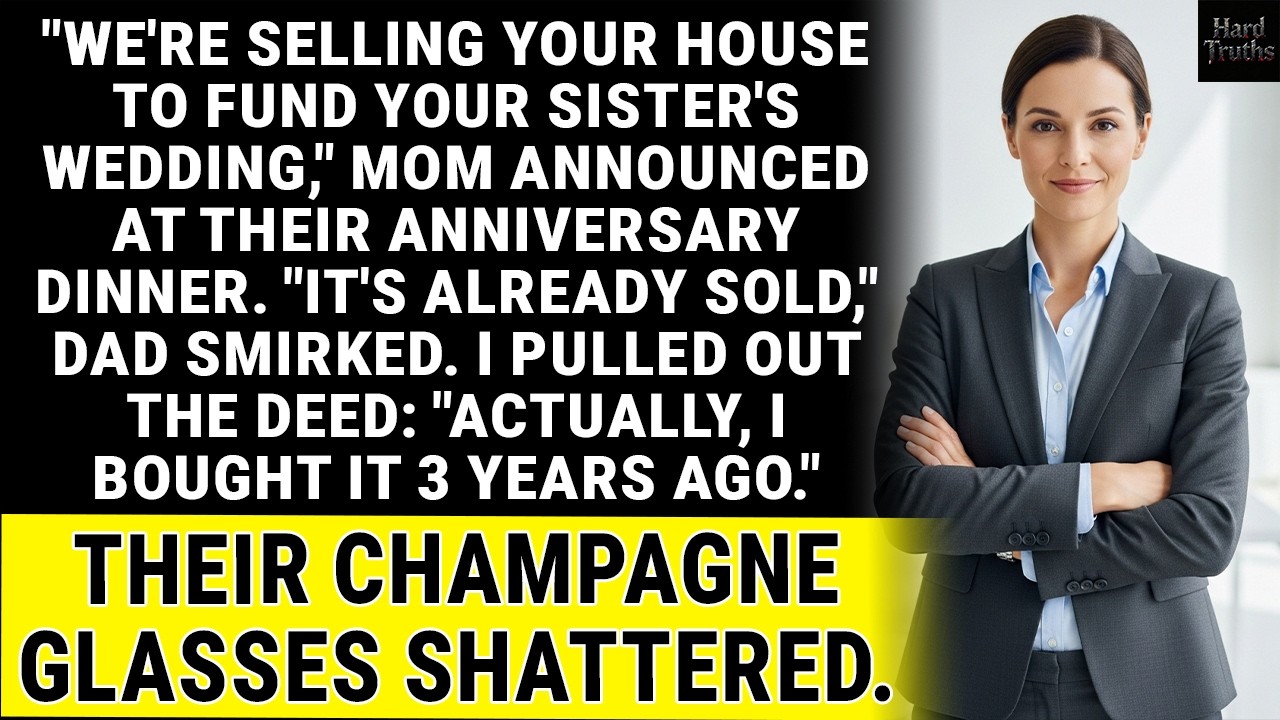 At My Parents' Anniversary, They Announced They're Selling My House—But The Real Owner Was Me