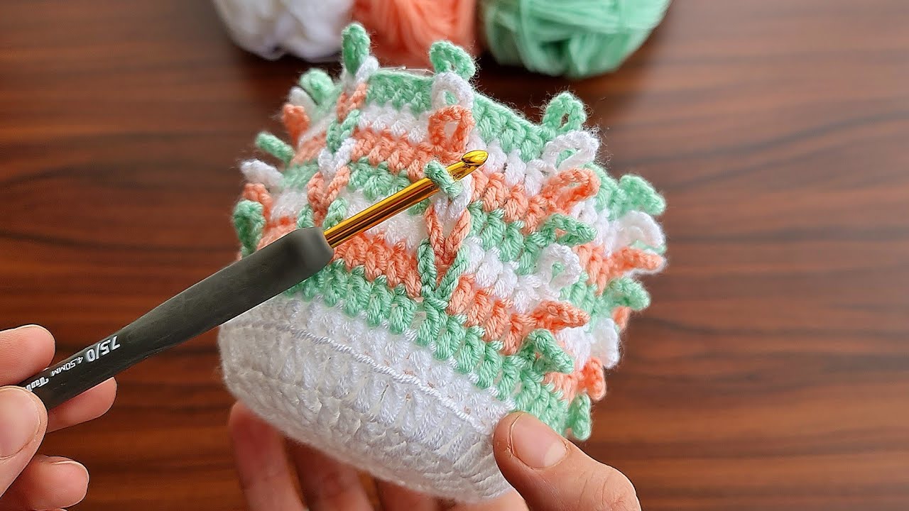 Wow! How to make eye catching crochet ✔ Super easy Very useful crochet decorative basket making.
