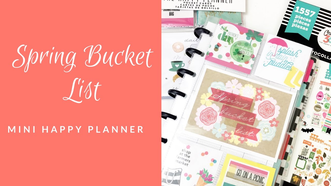 Spring Bucket List- mini Pocket Pages