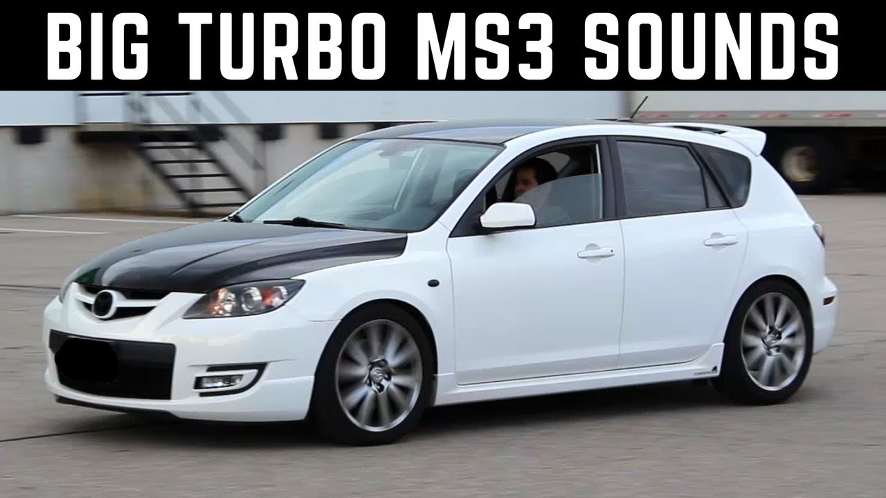 Mazdaspeed 3 - BIG TURBO - Acceleration & Exhaust Sounds