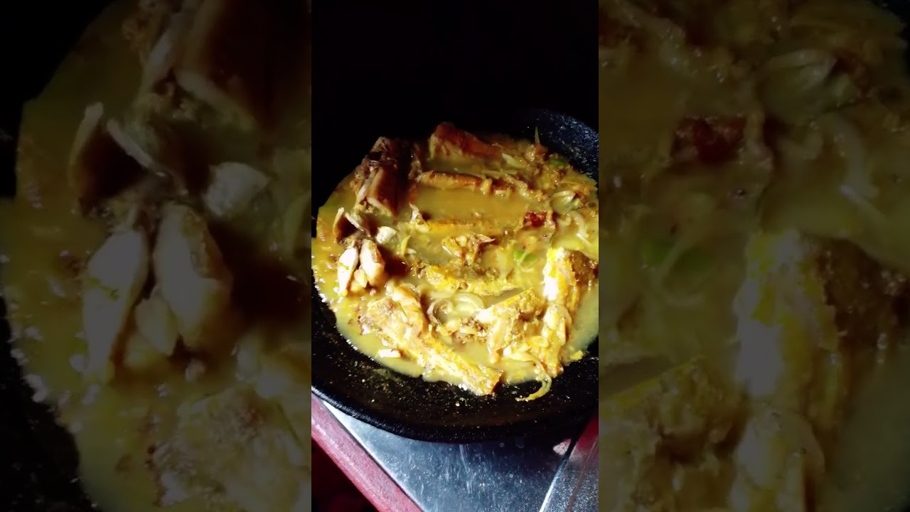 মাছ ভাজি আর শিম ভাজি করতেছি,