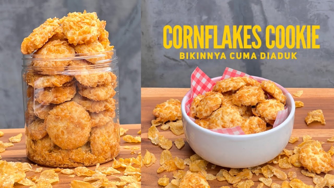 Cookies Enak no Ribet, cuma diaduk aduk jadi deh, Cornflakes Cookie Renyah dan Yummy