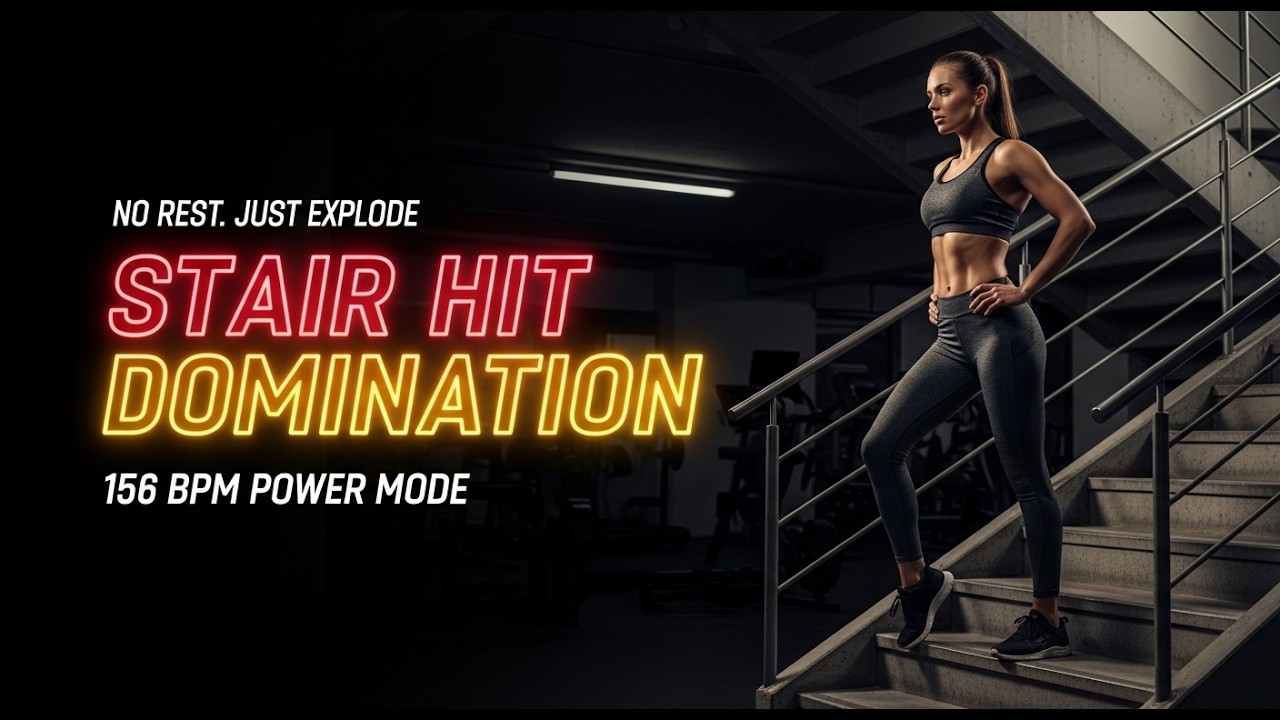 ⚡️ 156 BPM High Intensity Audio | Stairwell Drill & Cardio Motivation (Jump HIIT)