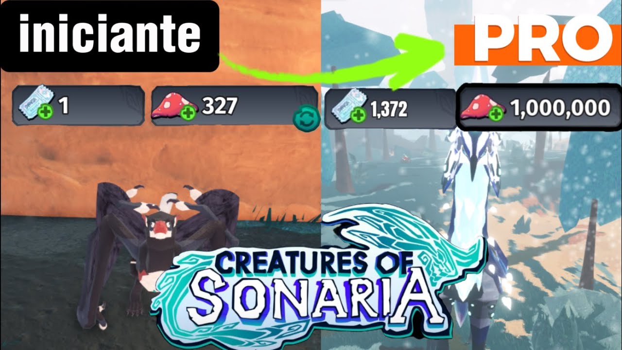 Como jogar CREATURES OF SONARIA! e ser bom no jogo.