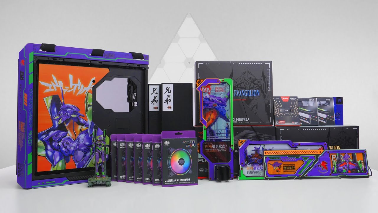 「BRO」4K ASUS ROG Strix Helios PC Build Neon Genesis Evangelion.华硕太阳神分体水冷EVA装机视频4K #GX601#EVA