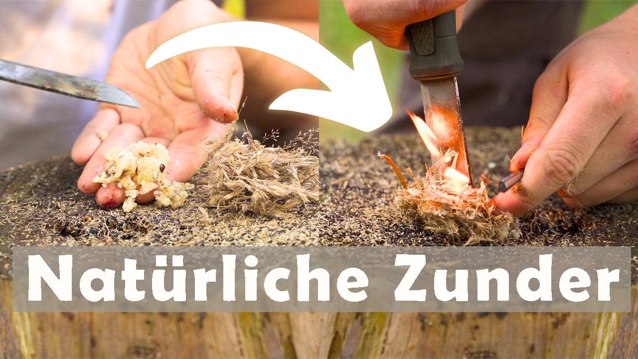 5 Natürliche Zunder mit denen du IMMER ein Feuer anbekommst!