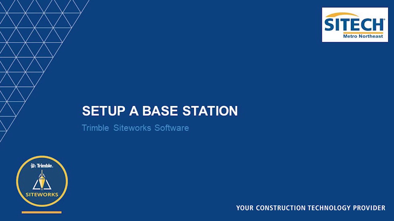 Siteworks - 02 - Setup a GPS Base Station