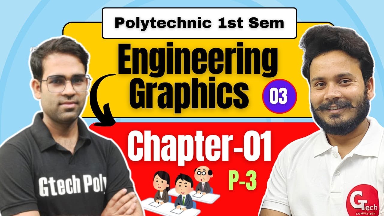 Engineering Graphics | Lecture-3 | Introduction P-3 | New Session 2024-25 | Polytechnic by Vinod Sir