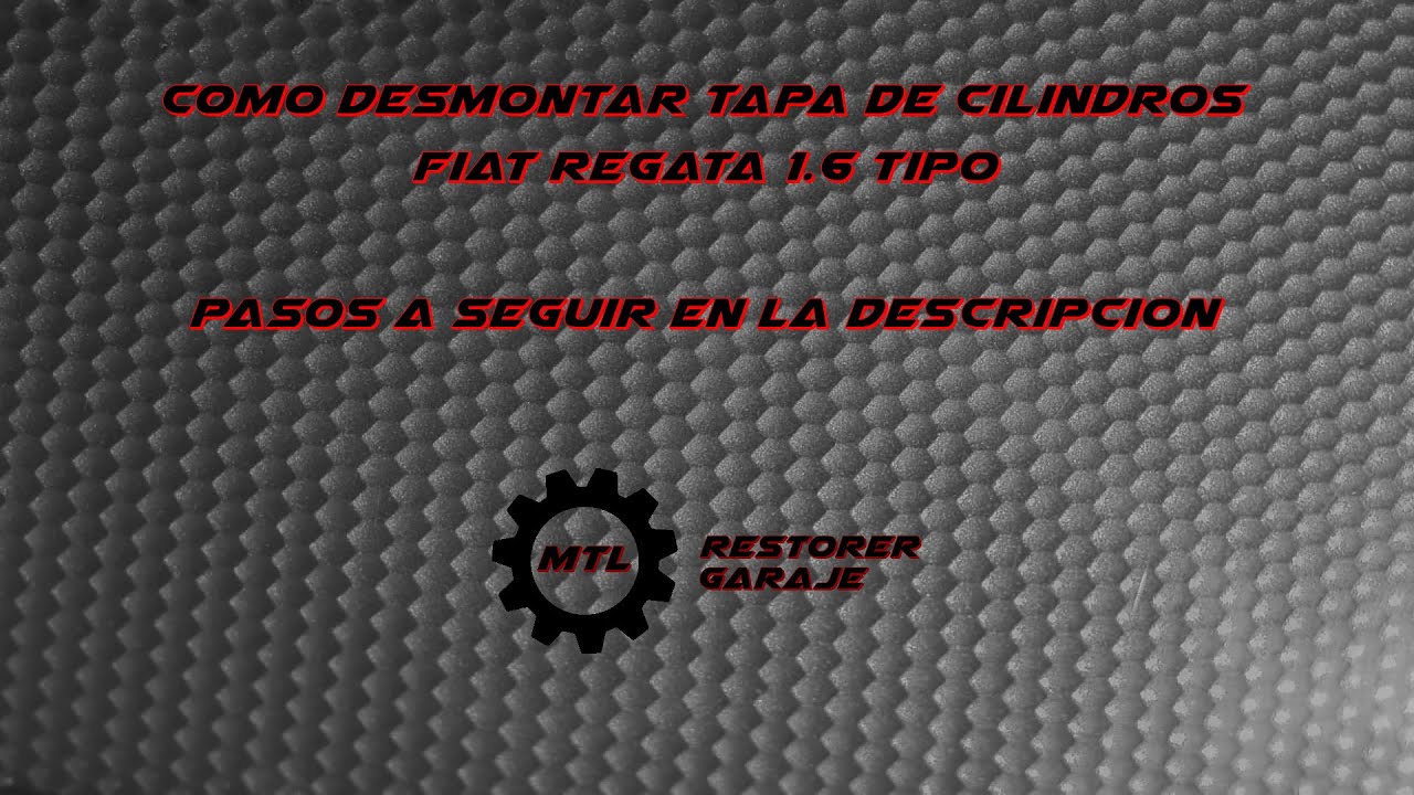 desmontaje tapa de cilindros Fiat regata motor tipo 1.6