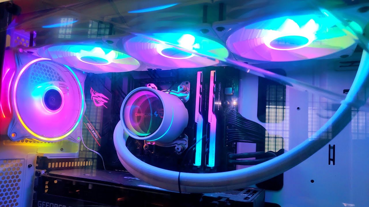 DEEPCOOL Castle 360 EX ARGB WH CPU Liquid Cooler Unboxing Amazon.in