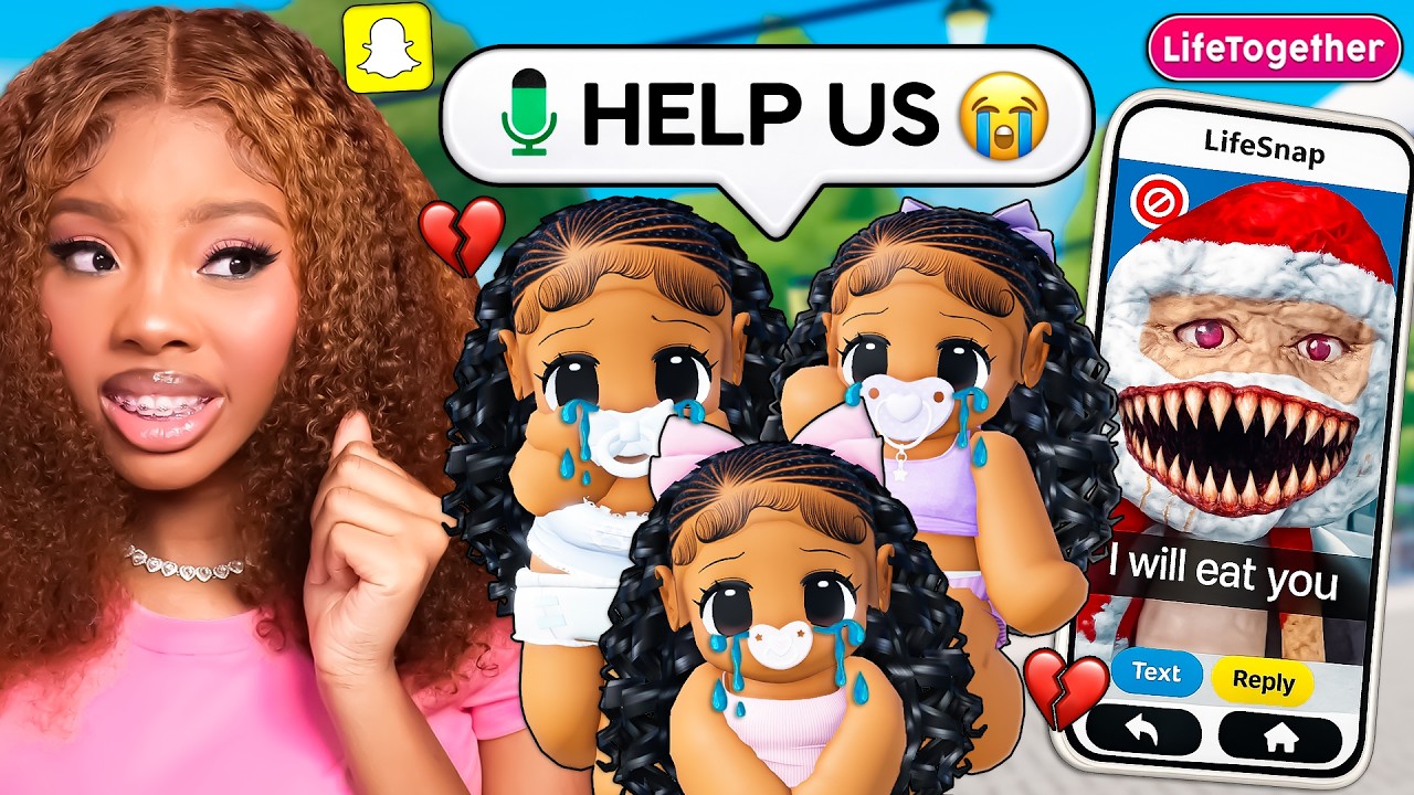 GOO GOO GAGA KIDNAPS TRIPLETS | Roblox Life Together Snapchat Rp