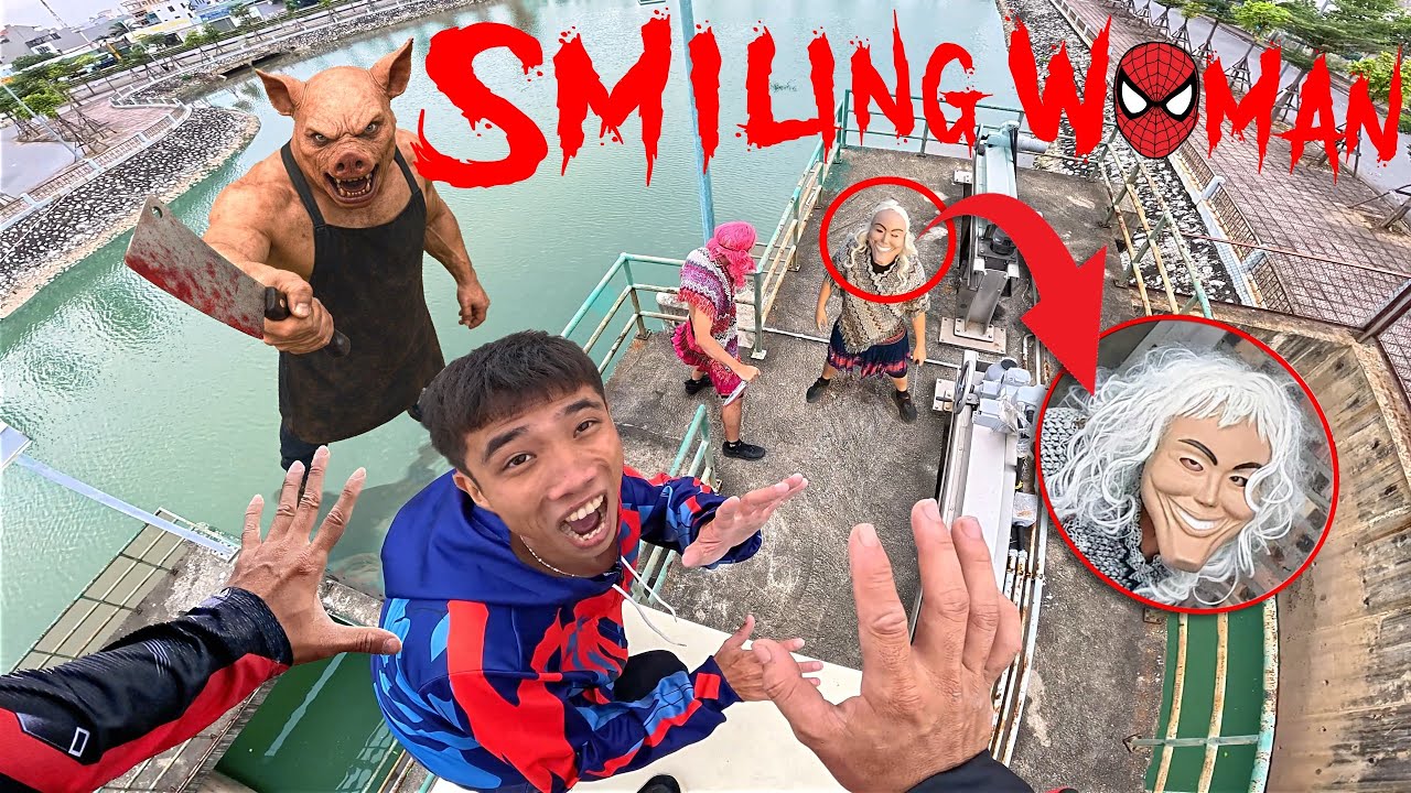 ESCAPING SMILING WOMAN 76.0 | Parkour Pov Horror Film| By B2F Viet Nam