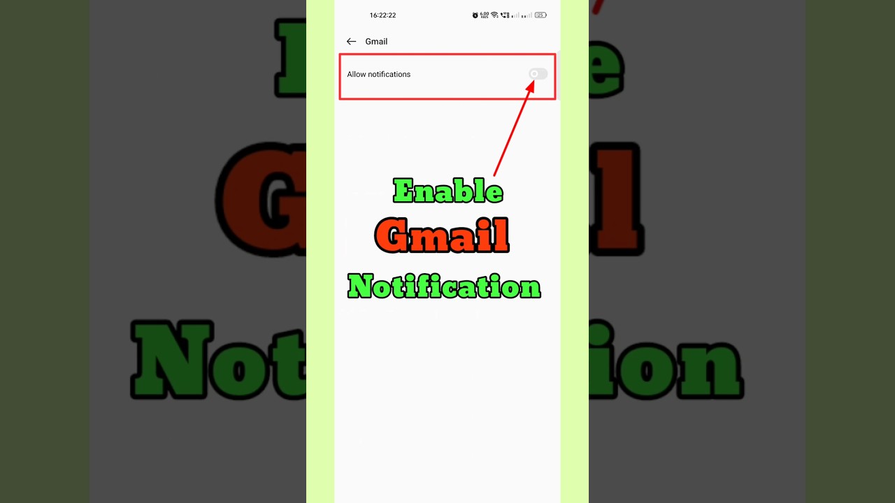How To Enable Gmail Notification In Mobile ||#shorts#viral