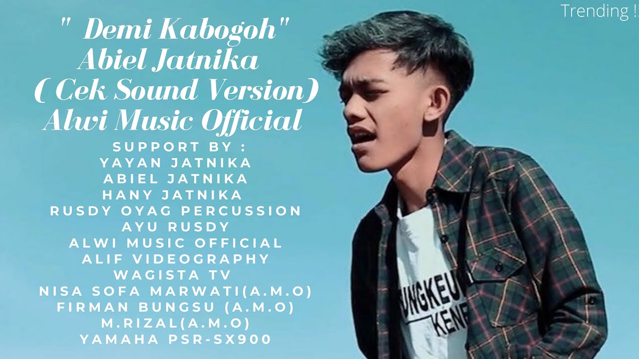 DEMI KABOGOH - Abiel Jatnika/Cek Sound Di Keyboard Yamaha Psr SX900 /Sampling Rusdy Oyag PERCUSSION!