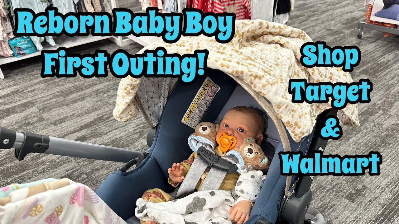 Первый выход Reborn Baby Boy! Покупки в Target и Walmart! Первая покупка Reborn Doll!